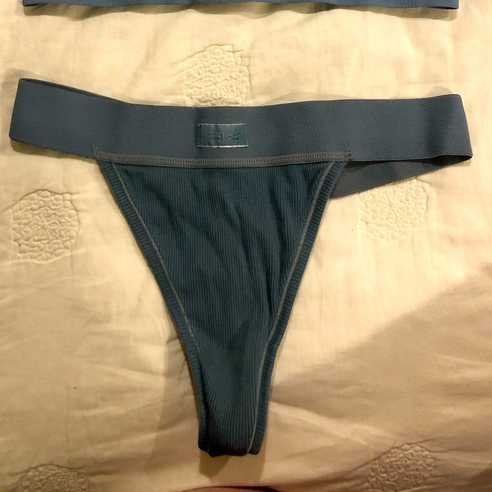SKIMS kyanite underwear. Barely worn size S